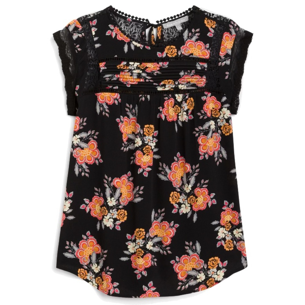 Daniel Rainn Becru Lace Detail Blouse